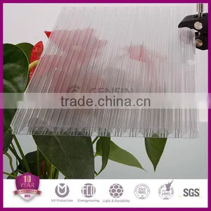 Multwall Colored Polycarbonate Sheet Roofing Triple Walls X Structure High Compact Strengthen UV Protector 10 Years Guarantee thumbnail-3