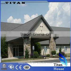 High Quality Light Steel Prefabricated Church Building thumbnail-1