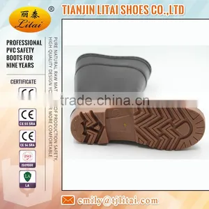 Black Pvc Safety Gumboots for Industry and Mine thumbnail-5