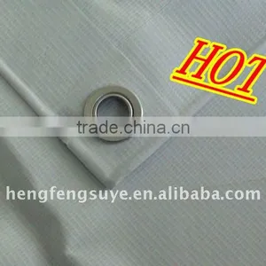 Polyester PVC Laminated White Fireproof Fabric For Japan Market thumbnail-1