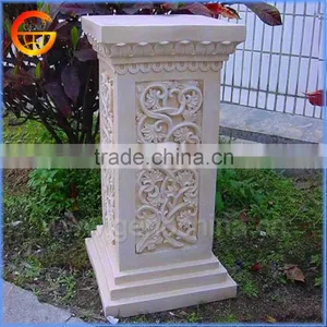 Stable Fiberstone/ Fiberglass Flower Pot Stand Roman Column thumbnail-2