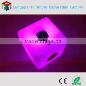 Rechargeable Led Cube Speaker With 16 Multicolor Change for Outdoor Bar Party Event Used thumbnail-3