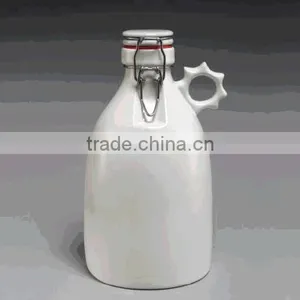 Popular 64oz Swing Top Caps Wholesale Ceramic Beer Growler thumbnail-6