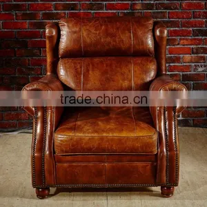 High End Vintage Leather Sofa S118 thumbnail-3
