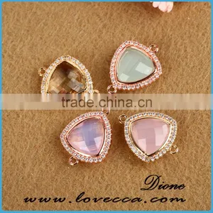 Decorative DIY Glass Stone Jewelry Facted Colored Glass Cut Stones thumbnail-3