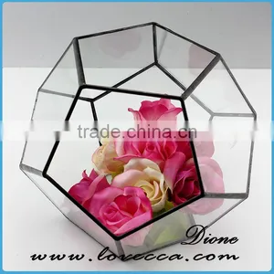 Polygonal Geometric Glass Terrarium Wholesale Container thumbnail-1