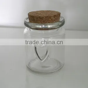 Cheap Transparent Glass Food Jar With Wooden Lid thumbnail-1