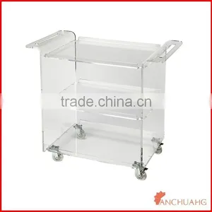 Acrylic Bar Cart Room Service Food Trolley thumbnail-1
