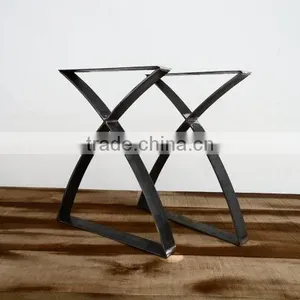 New Style 28 Inch Black Powder Coated Iron Display Table Leg thumbnail-2