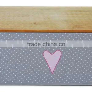 Vintage Design Home Kitchen Pink Bread Bin thumbnail-6