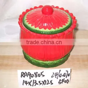 Fashionable Christmas Ceramic Soup Bowl With Lid for Christmas Supply thumbnail-1
