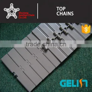 820-K250 POM Plastic Straight Run Single Hinge Plastic Flat Top Chain thumbnail-1