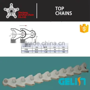 1702 1702M POM Plastic Hinged Conveyor Case Chain thumbnail-4
