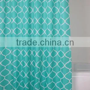 Unique and Fancy Polyester Printed Fabric Shower Curtain With 12PCS Hooks, 100%polyester Bathroom Curtain thumbnail-4