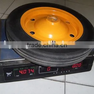 Size 13x3 Solid Wheel With Metal Rim 13x3/14x4 Size thumbnail-3