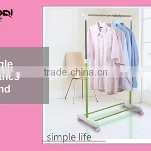 Heavy Duty Movable Garment Hanging Rail Stand Extendable Clothes Drying Rack thumbnail-3