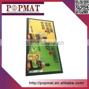 Promotional Rubber Non Woven Fabric Bar Mat thumbnail-2
