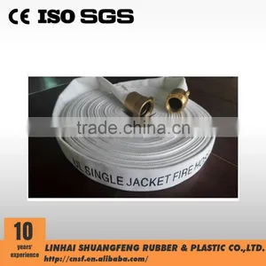 1.5" Inch SINGLE JACKET FIRE FIGHTING HOSE WITH NST BRASS COUPLING thumbnail-2