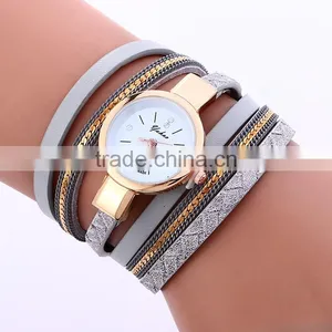 2017 Fashion Crystal Rhinestone Bracelet Women Dress Watches Ladies Quartz Wristwatches thumbnail-1