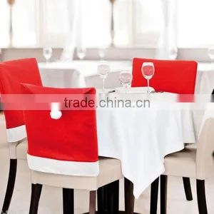 2016 New Product Cheap Christmas Santa Clause Red Hat Chair Back Cover Dinner Table Party Decor Gift thumbnail-2
