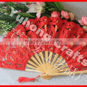 Beatutiful and Colorful Wedding Folding Lace Fan thumbnail-5