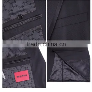 Two Button Single Breast Mens Wedding Tuxedo New Design Wedding Ceremony Best Man Blazer thumbnail-4