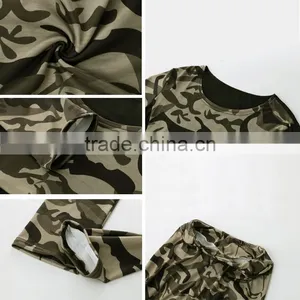 Cheap Wholesale Designer Fitness Camouflage Printed Tracksuit 2 Pieces Short Tops Long Bodycon Pants Sexy Casual Women's Set thumbnail-5