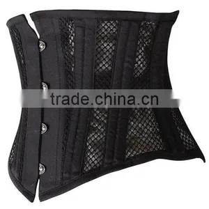 Women's Breathable's Net Corset Shaper Slimmer Work Out Waist Trainer Shapewear thumbnail-3