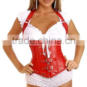 New Design Open Hot Sexy Lady Photo Corset Overbust Plus Size thumbnail-4