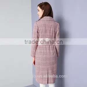 Latest Fashion Stye Single Breasted Women Dress Wool Coat for Winter thumbnail-3