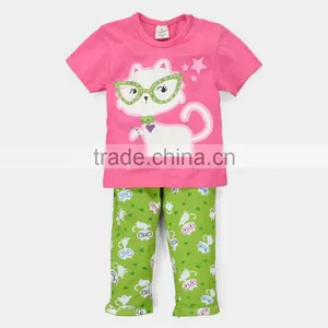 China Company Girls Boutique Clothing Summer 2016 Girl Clothes Set Lovely Children Clothing thumbnail-1