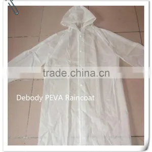 100% PEVA Adult Poncho Without CapStrap thumbnail-1