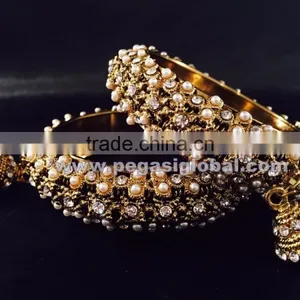Wholesale Bridal Chura Kangan Bangles, Fancy Indian Bangles Factory Direct Price,Handmade Indian Bridal Jewelry thumbnail-5