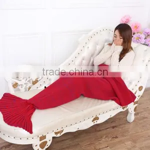 Bulk Wholesale Adult Knitted Mermaid Tail Blanket TV Wearable thumbnail-4