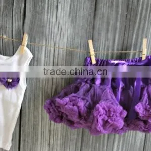 Hot Sale Vintage Baby Outfit Girls Petti Skirt Outfit With Beautiful Flower Headband thumbnail-6