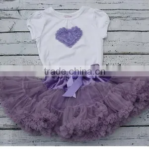 2015 Newest Christmas 100% Cotton Rose Flowers Pettiskirt Sets Kids TuTu Dress thumbnail-2