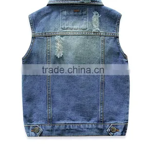 Zm50389b Spring and Autumn Children Vest Lapel Hole Kids Waistcoat thumbnail-2