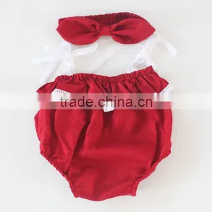 ShiJ Baby Clothes Romper Linen Solid Toddler Girls Outfits Set thumbnail-3