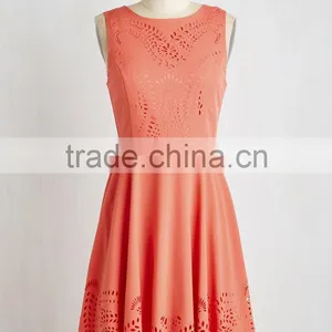Invitation Designer Dress in Coral thumbnail-1