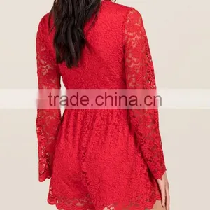 Sexy Long Sleeve Lace Club Rompers Jumpsuits Women 2016 thumbnail-3