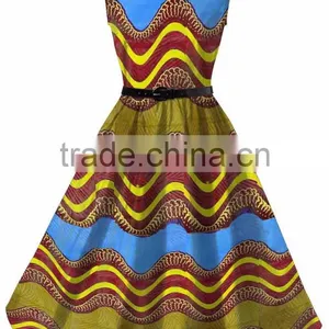 Walson Lady Summer Dress Sexy African Print Women Ankara Dress For Party thumbnail-1