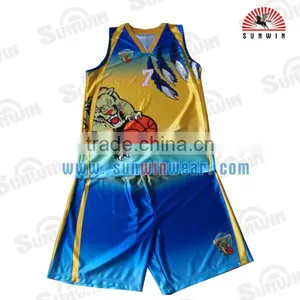 Custom Design Cheap Youth Used Basketball Jersey Uniform Set China Sublimation Reversible Basketball Uniform thumbnail-1