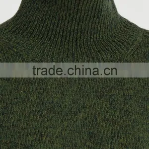 High Quality Custom High Neck Green Sweater Women 2017 thumbnail-4