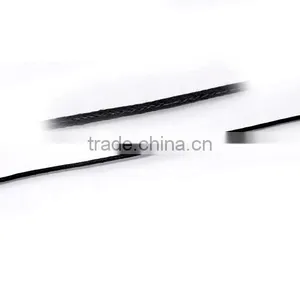 Wholesale Black Waxed Cotton Necklace Cord 2mm thumbnail-2
