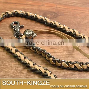 Leather and Alloy Metal Punk Style Pants Pendant thumbnail-3