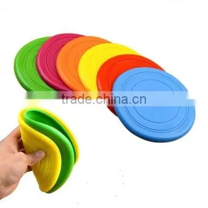 Pets Playing Toys Soft Colorful Puppy Flying Disc thumbnail-1