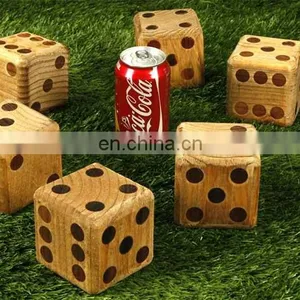 Wooden Outdoor Yard Dice Giant Custom Wooden Dice Set thumbnail-5