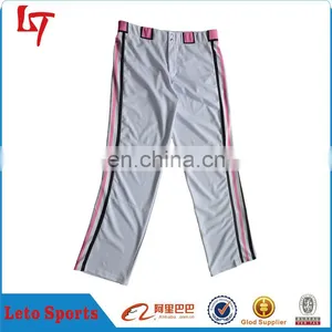 Comfortable Red Pin Striped Mens Baseball Pants thumbnail-2