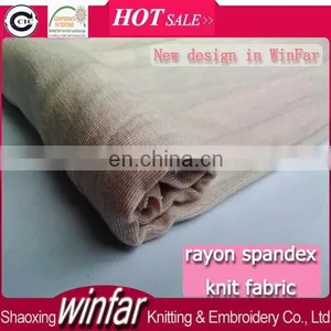 Winfar Textile Knit Dyed Viscose Elastane Fabric for Lady Dress thumbnail-1