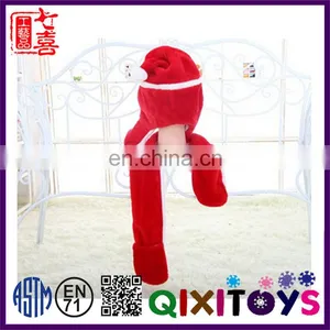 Hot Selling Funny Christmas Hat Customized Animal Head Plush Hats Interesting Christmas Ornaments Ideas thumbnail-4